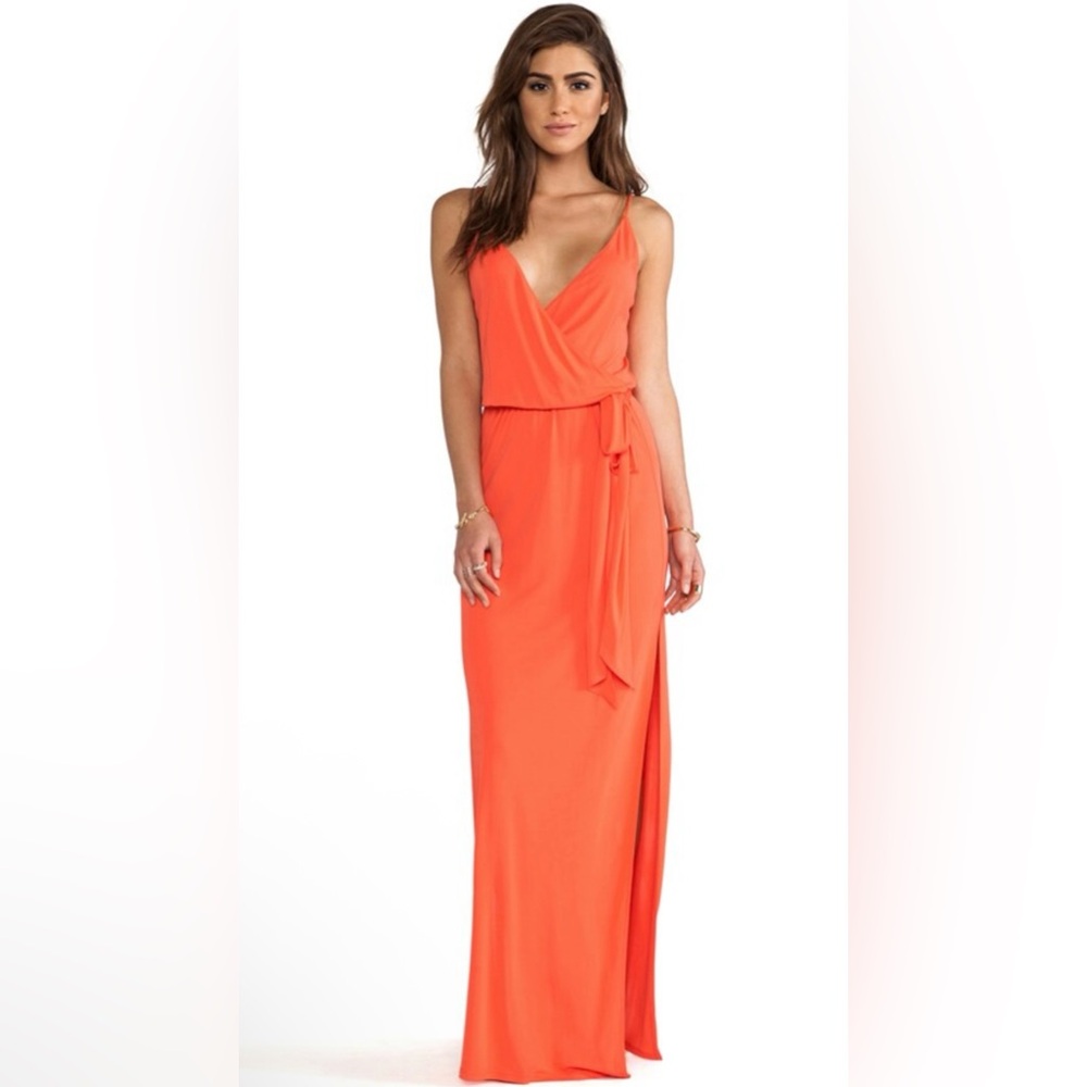 Rory Beca Orange Sleeveless Maxi Dress